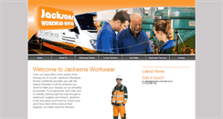 Desktop Screenshot of jacksons-workwear.co.uk