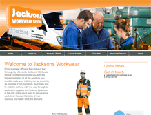 Tablet Screenshot of jacksons-workwear.co.uk